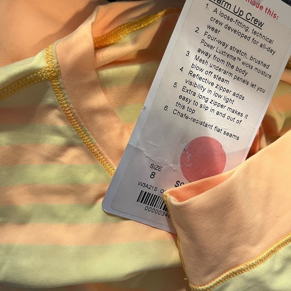 Lululemon Run Soft Loose fit Long Sleeve Yellow Orange 8 - Picture 7 of 8